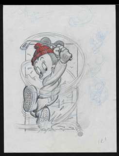 Studio Disney France - | Le Journal de Mickey - Grand dessin original - Projet de couverture du Journal de Mickey " Mickey golfeur " - Page volante - EO - (1990) | Catawiki