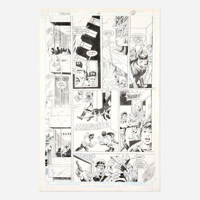 Lot 319 - Joe Orlando and Dennis Janke, Phantom #3 Story Page 8 Original Art (DC Comics, 1988) | Landry Pop Auctions