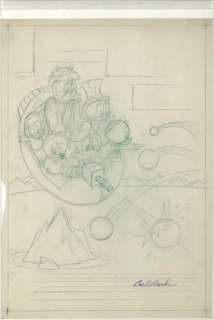 92: Barks Donald Duck #101 cover prel 1965 original art | Russ Cochran