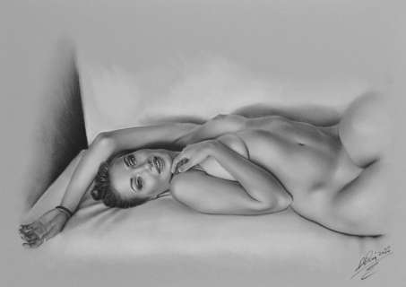 Prenzel, Denis | Denis Prenzel - Original drawing - Pin-up Ivana - Size: 42 x 29,7 cm. - (2022) | Catawiki