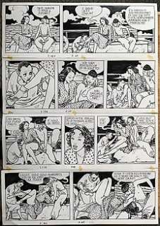 Milo Manara | Manara - Planche originale (p.45) Giuseppe Bergman T3 - Rêver, peut-être - (1989) | Catawiki