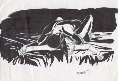 Berthet | Sur la route de Selma, illustration aux feutres et… | Millon