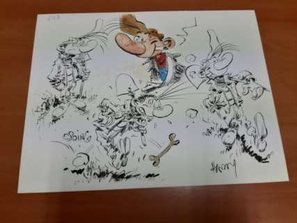 Hardy, Marc | Hardy, Marc - Dessin original couleur - Pierre Tombal - (2016) | Catawiki