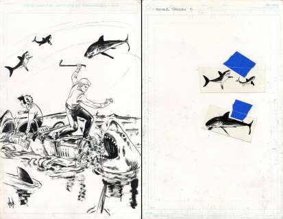Robert Hack - archie vs. Sharknado issue 1 page variant cover