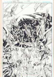 Howard Porter, John Livesay | Dc Universe Online Legends #22 P.1 - Hawkman And Hawkmen Splash - 2012 | Anthony’s Comic Book Art