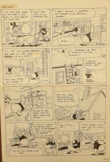 Anne-Marie Dester, Adrian Sã¸rensen | Grandma Duck - A Practical TV Set - page 2 - Original comic page by Adrian SÃ¸rensen - Page volante - (1974) | Catawiki