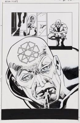 Klaus Janson | Dark Knight Master Race: The Atom - Page 9, DC Comics Penciler: Frank Miller - Inker: Klaus Janson, 2016 | Philippe Labaune Gallery