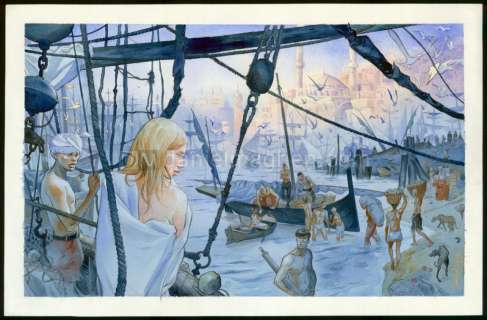 Emmanuel Lepage - Illustration originale - Les Voyages d‘Ulysse