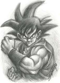 Joan Vizcarra | Son Goku - Original drawing by Joan Vizcarra - Size: 30 x 42 cm - Original Artwork - Pencil Art | Catawiki