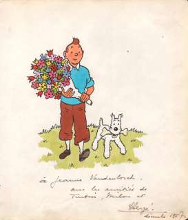 Hergé | Tintin, illustration Ã  l’encre de Chine et Ã … | Millon