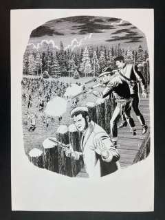 Fabio Civitelli | Tex - F. Civitelli - illustrazione originale â€œAttaccarono dopo il tramonto" - Page volante - Exemplaire unique - (2011) | Catawiki