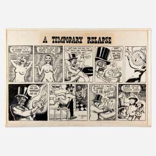 Justin Green, A Temporary Relapse Comic Strip Original Art (Yellow Dog, 1969) | Landry Pop Auctions