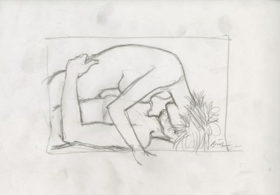 Enki Bilal | GRAPHITE IN PROGRESS 3 – Dessin original 72 | Galerie Barbier