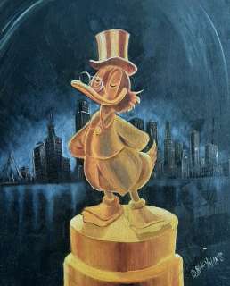 Bas Heymans | Bas Heymans - Schilderij - Olieverf op Canvas - ’Dagobert gouden standbeeld" | Catawiki