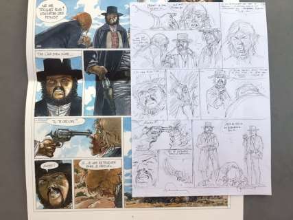 Hermann | Hermann - Planche originale crayonnée - Duke T4 - La Dernière fois que j’ai prié - (2020) | Catawiki