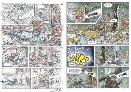 Sune Troelstrup, Millet | Donald Duck -"The Pirates are Coming" - D/D 2003-031 - page 6 - Signed Original Comic Page by Millet (2005) | Catawiki