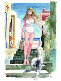 Milo Manara | BB #20 Encre de Chine et aquarelle sur papier Fabriano 350 | Millon