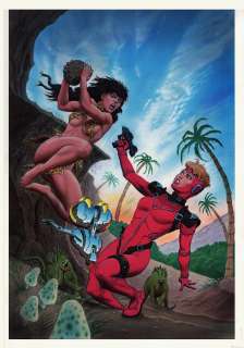 Rich Larson Steve  Fastner - Time killers #3 painted cover (1993)