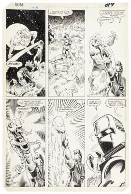 Lot 512 - Original Art * JOHN BUSCEMA * ROM #36, Page 24 * No More Mister Nice Rom | PBA Galleries