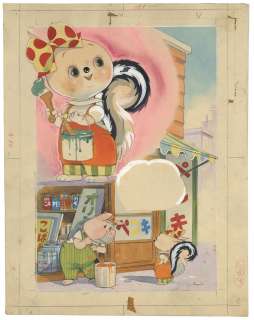 Jiro Ota Hand-Drawn Color Manuscript "Pokko chan Collis" | Mandarake (Big Web)