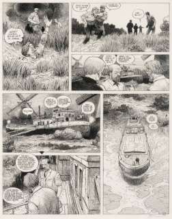 Enki Bilal | Les phalanges de l’ordre noir Encre de Chine pour la planche | Millon