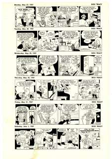 Gould - DICK TRACY, Daily Proofs (05/27~06/01/1957) | Russ Cochran