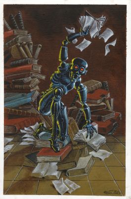 Jean-Michel Nicollet | MEKANOPOLIS – ILLUSTRATION ORIGINALE 009 | Galerie Barbier