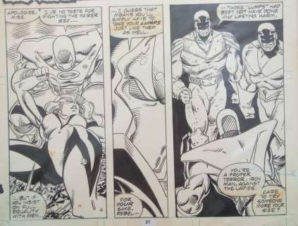 Chris Wozniak Et Al Milgrom | Excalibur Vol 1 #22 - page 27 - 11x17 inches - Original Artwork by Chris Wozniak et Al Milgrom - Page volante - Exemplaire unique - (1990) | Catawiki