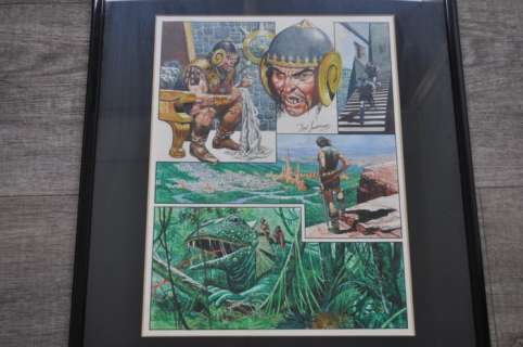 Don Lawrence - Gesigneerd - Lawrence, Don - Originele pagina (p.12) - Storm 1 - De diepe wereld - (1977)