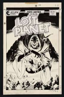 Original Cover Art for Lost Planet #4 (1987) by Bo Hampton | mycomicshop.com