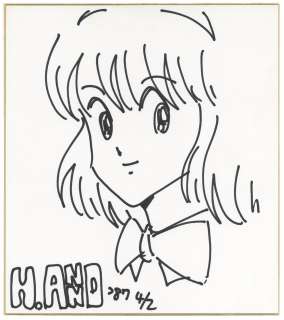Hideaki Anno Hand-Drawn Shikishi | Mandarake (Big Web)