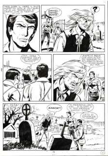 Franco Donatelli - | Franco Donatelli - 6x Tavola Originale - Zagor n. 161 "il tiranno del lago" - (1978) | Catawiki