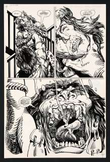 Barry Windsor-Smith, John Floyd - Original Art from Giant Size Rune #1 (1995) Page 4 Layouts by Barry Windsor-Smith, Finishes by John Floyd