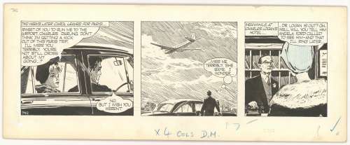 Wright - CAROL DAY, "Face Value" #742 Daily Strip (1958) | Russ Cochran