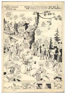 Fisher - RIGHT AROUND HOME, Original Sunday Page Art, (1939) | Russ Cochran