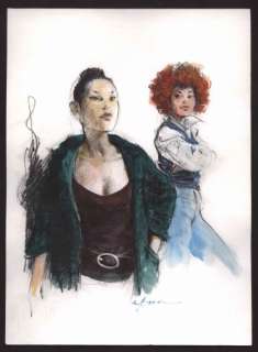 Follet, René | large original  drawing  "Miss Ylang Ylang"  - (1999) | Catawiki