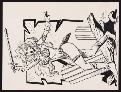 Red Sonja Sketch by Joe Jusko | mycomicshop.com
