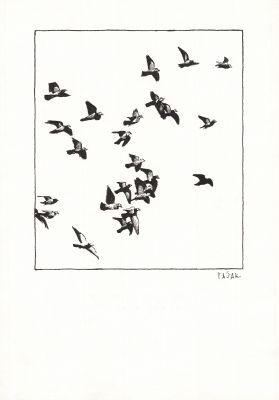 Frédéric Pajak | Sans titre, 45 - Encre de Chine, plume et pinceau sur papier | Huberty Breyne Gallery
