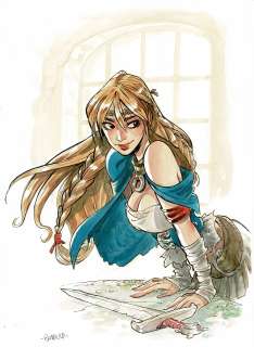 Barbucci | Ekhö monde miroir, dessin original à l’aquarelle. | Septimus