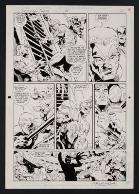 Original Art from Justice League America #101 (1995) Page 12 Pencils by Chuck Wojtkiewicz, Inks by Ken Branch | mycomicshop.com
