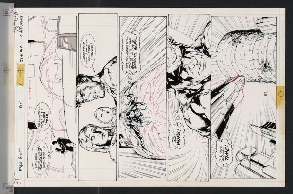 Oscar Jimenez - Original Art from Flash 80-Page Giant #1 (1998) Page 57 Pencils by Oscar Jimenez, Inks by Eduardo Alpuente