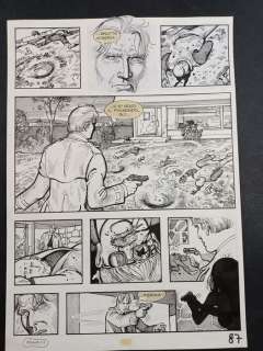 Paolo Bacilieri | Paolo Bacilieri - Napoleone: L’Ombra della Sera - Page volante - Exemplaire unique - (2003) | Catawiki