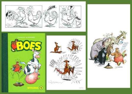 Wil Raymakers, Thijs Wilms | Boes - Luxe editie Boes Integraal deel 4 - Genummerd 72/80 - Met originele strook + ex-libris - Cartonné - EO (2017) | Catawiki