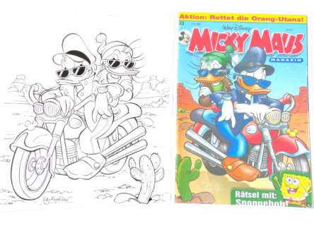 Ray Nicholson, Stefano Intini - Donald Duck GC MM2005-23 - Signed Original Inked Micky Maus Cover Drawing by Ray Nicholson - (2005)