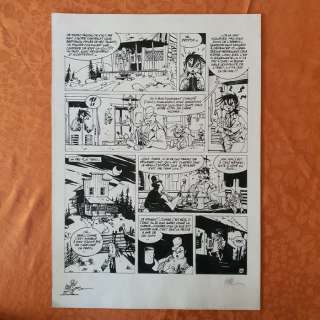 Cromwell, Didier | Cromwell, Didier - Planche originale - Minettos Desperados T2 - Étoile des Rocheuses - (1989) | Catawiki