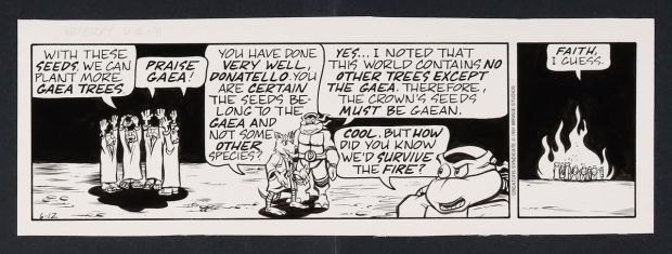 Dan Berger And Jim Lawson | Teenage Mutant Ninja Turtles Comic Strip (6/12/91) | mycomicshop.com (Buy It Now)