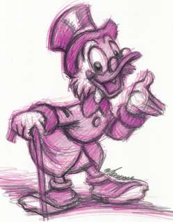 Joan Vizcarra | Uncle Scrooge - Original Drawing - Joan Vizcarra - Pencil Art - Original Artwork | Catawiki