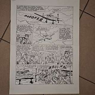 Bruno Di Sano | Di Sano, Bruno - Planche originale (p.12) - L’Aviatrice T1 - Nora - (2016) | Catawiki