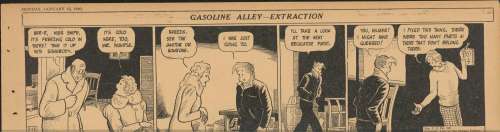 King - "EXTRACTION", GASOLINE ALLEY, Daily Proofs (01/15-1/20/1940) NO RESERVE! | Russ Cochran