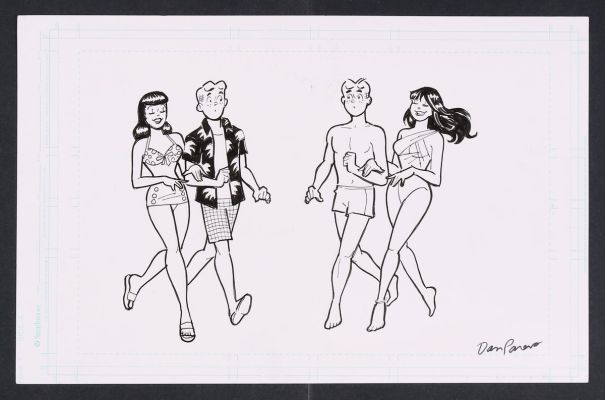 Dan Parent | Original Cover Art for Archie and Friends All Action #1 Retailer Exclusive (2023) by Dan Parent | mycomicshop.com